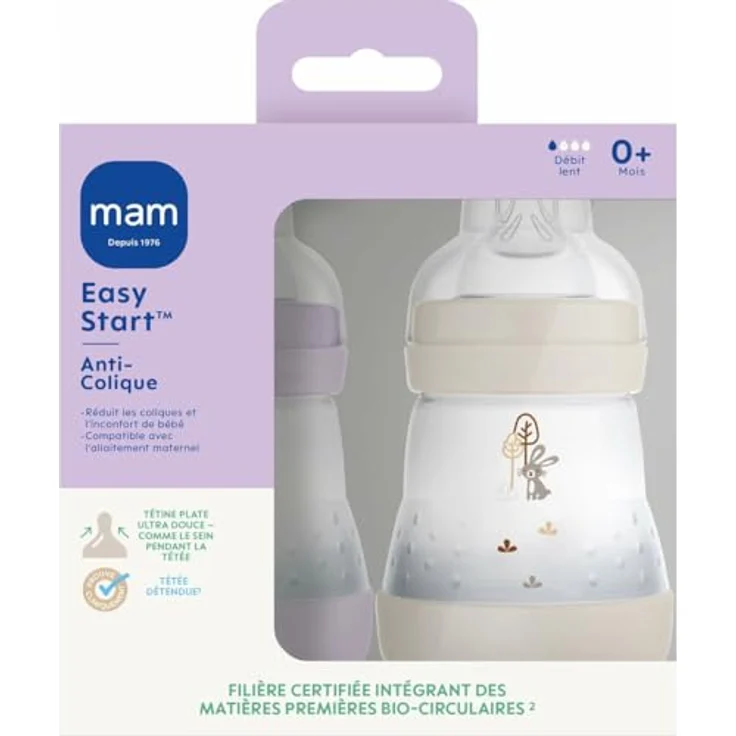 MAM Babyflasche (160 ml), hochwertige Baby-Flasche für optimale Babyernährung – Bild 2