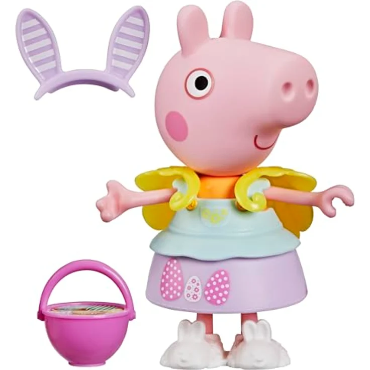 Peppa Pig PEP Peppa Wutz Frühlingszeit Anziehspaß, Anziehfigur-Set mit 15 cm Figur und 6 frühlingshaften Accessoires, geeignet ab 3 Jahren – Bild 8