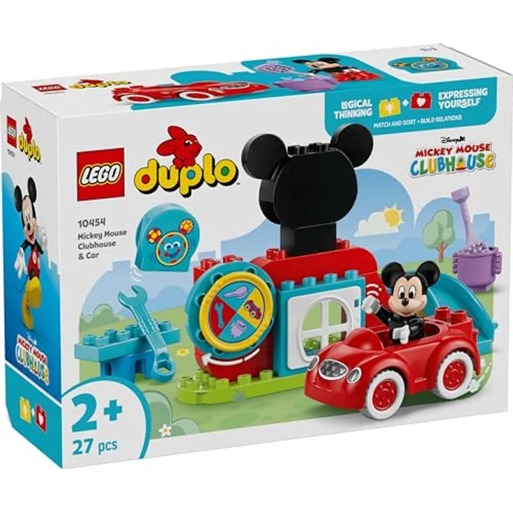 LEGO DUPLO 10454 Mickys Clubhaus und Auto, 27-teiliges Bauspielzeug für Kleinkinder ab 2 Jahren, mit Rutsche und Supercomputer – Bild 8