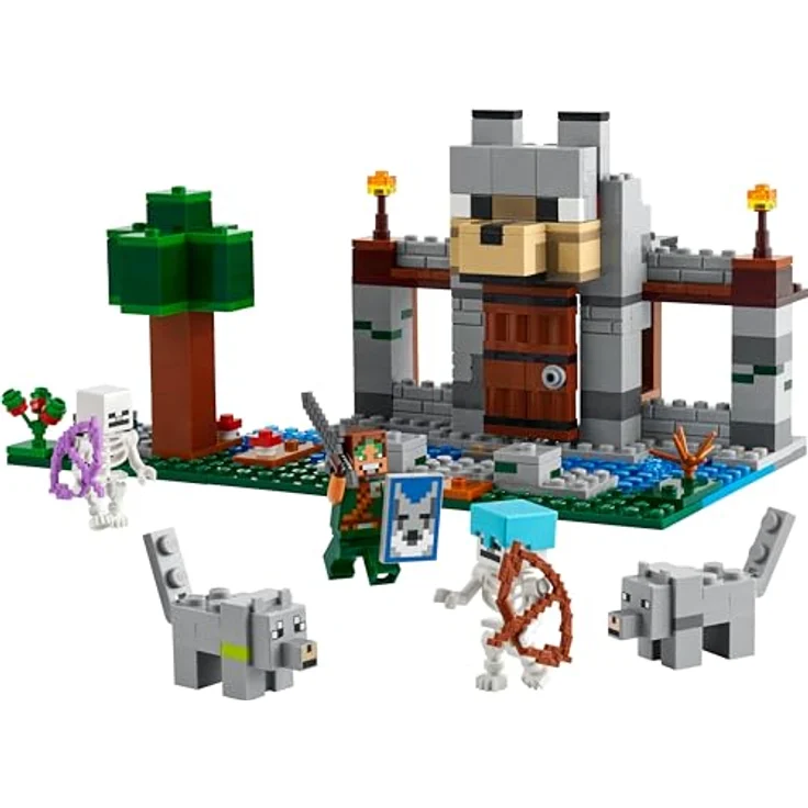 LEGO® Konstruktionsspielsteine Die Wolfsfestung (21261), LEGO Minecraft, (312 St), Made in Europe – Bild 5