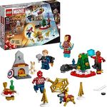 LEGO 76267 Marvel Avengers Adventskalender 2023, Weihnachtskalender mit 24 Geschenken inkl. Captain America, Spider-Man, Iron Man und weiteren Superhelden-Minifiguren, Weihnachts- und Advents-Geschenk