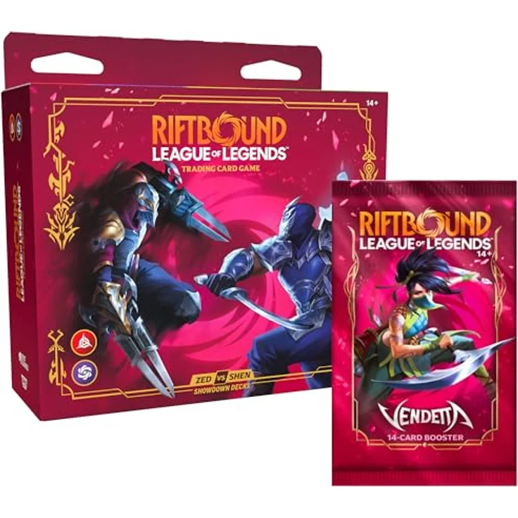 uvs games Riftbound Vendetta Showdown Zed vs Shen Deck, Sammelkarten mit einzigartigen Strategien und ikonischen Rivalitäten – Bild 5