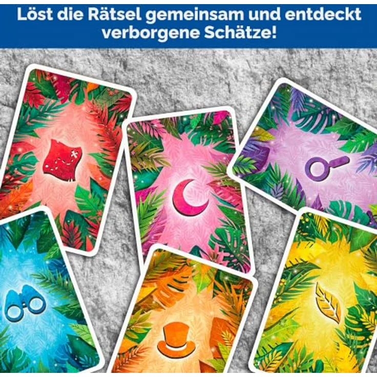 Thames & Kosmos EXIT: The Game - Kids - Jungle of Riddles | Kartenspiel mit 36 Rätselkarten für 1-4 Spieler, ab 5 Jahren – Bild 5