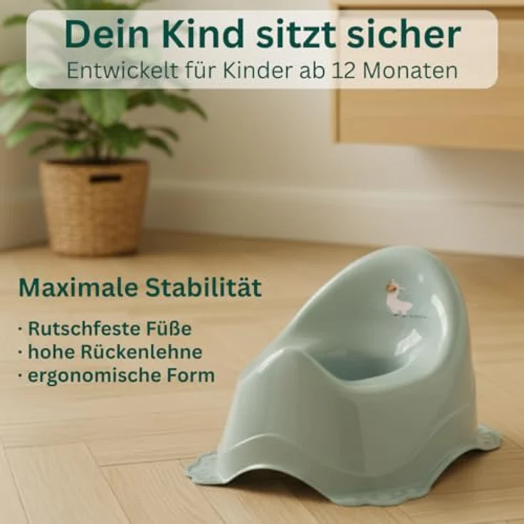 DOCARI Kinder Töpfchen Einhorn pink, ergonomische Toilettentrainer für Kleinkinder, leicht & tragbar, bis 30 kg, ideal für Töpfchentraining ab 1 Jahr – Bild 3