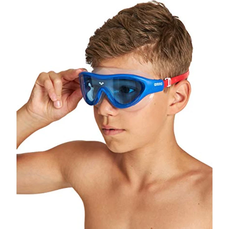 arena The One Mask Junior Anti-Fog Schwimmbrille für Kinder, Schwimmmaske mit Großen Verspiegelten Gläsern, UV-Schutz, Selbstjustierender Nasensteg, Orbit-Proof Dichtungen – Bild 4