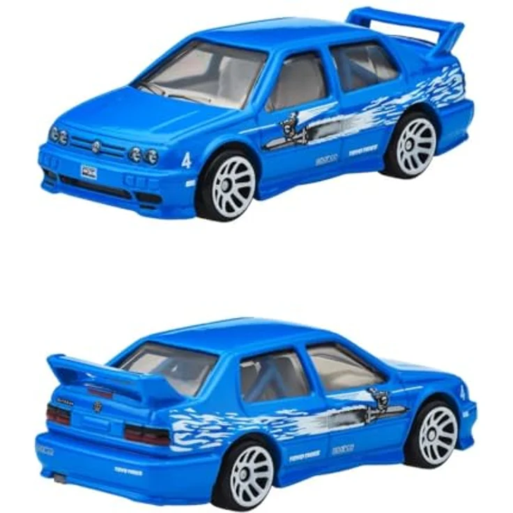 Hot Wheels FAST AND FURIOUS Graphic Remix VW JETTA MK3, Die-Cast Modell im Maßstab 1:64, 7 cm, original Silver Serie – Bild 2