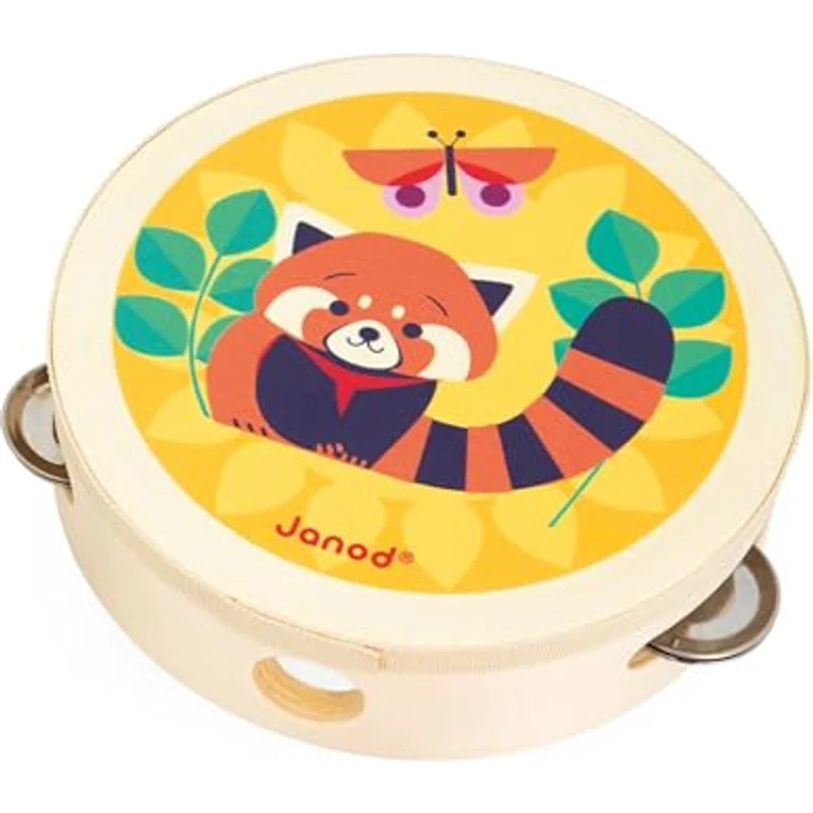 Janod Gioia Musikset 4 Kinderinstrumente aus FSC-Holz, Rollenspiel und Musikalische Früherziehung, Wasserfarbe, Ab 18 Monaten – Bild 2