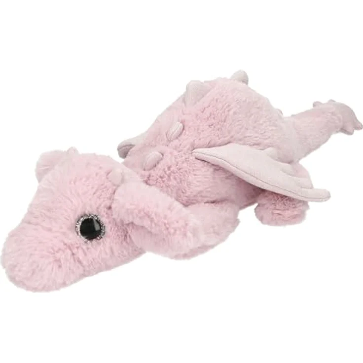 Depesche SNUKIS Kuscheltier Drache, rosa Plüschspielzeug mit Glitzer – Bild 2