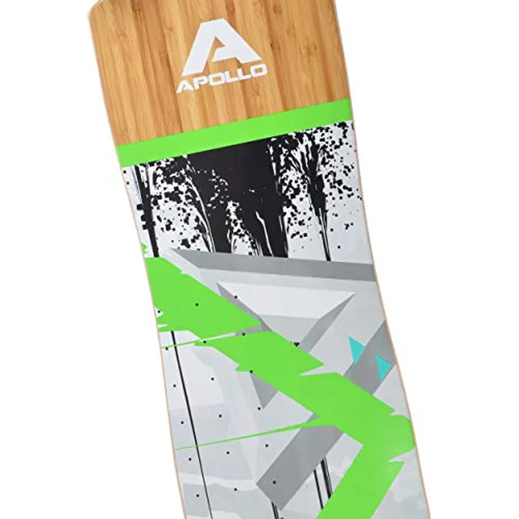 Apollo Longboard Upolu 40" Komplettboard, Drop Through Freeride Skaten Cruiser Board mit High Speed ABEC Kugellagern - Bambus Design – Bild 4