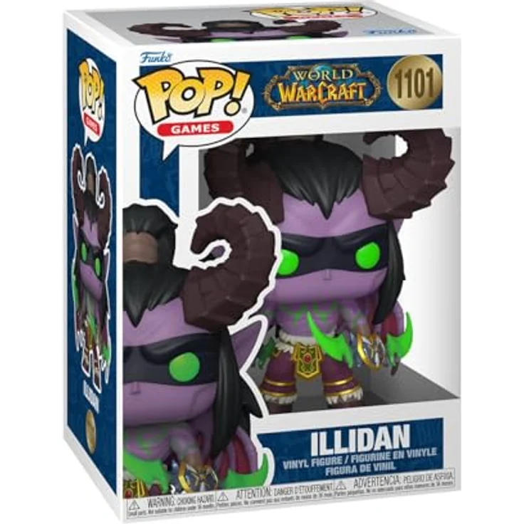 Funko Pop! Games: World of Warcraft - Illidan Stormrage - 9,5 cm Vinyl-Sammelfigur - Seltene Chase-Variante - Offizielle Handelsware für Kinder und Erwachsene – Bild 1