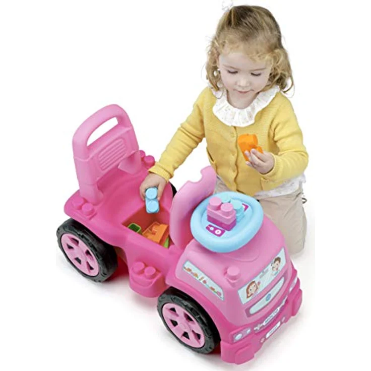 M MOLTO Lauflernhilfe LKW 3 x 1 pink mit 10 Bausteinen – Bild 4