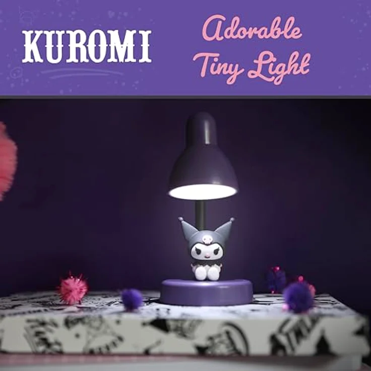 BlueSkyStudios Sanrio Mini LED-Lampe Kuromi Ver. 2, 11 cm, dekorative Tischlampe – Bild 5