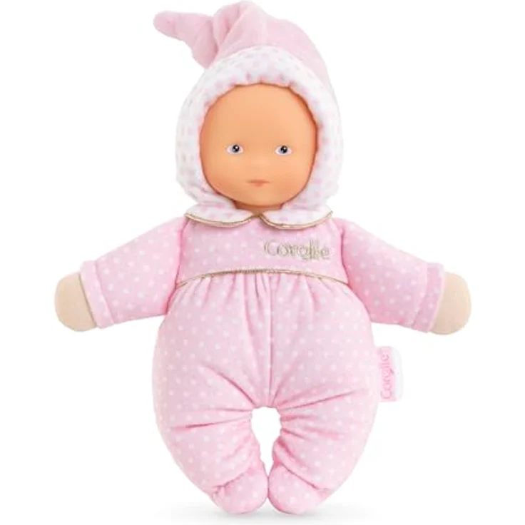 Corolle Babidoux Rêves d'Stars, Kuscheltier für Babys, weich und stimulierend, 20 cm, ab Geburt, mit Vanilleduft und Glockenklang – Bild 1