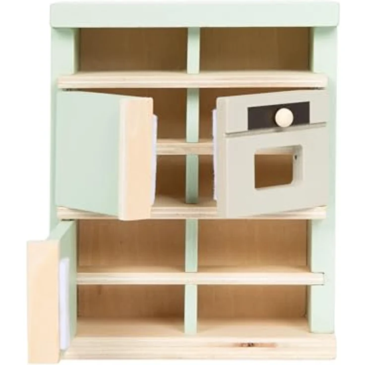 small Foot Puppenhausmöbel Set, detailreiches Möbelset mit hohem sichtbaren Holzanteil, 27 Teile für Puppenhäuser, skandinavische Farbtöne, für Kinder ab 3 Jahren – Bild 3