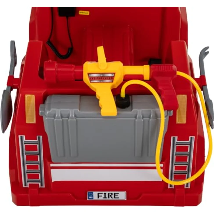 Actionbikes Motors Kinder-Feuerwehrauto LF112, Elektrofahrzeug mit 2,4 GHz Fernbedienung, Einsatzlicht, Sirene und Wasserspritze, geeignet für Kinder ab 3 Jahren – Bild 4