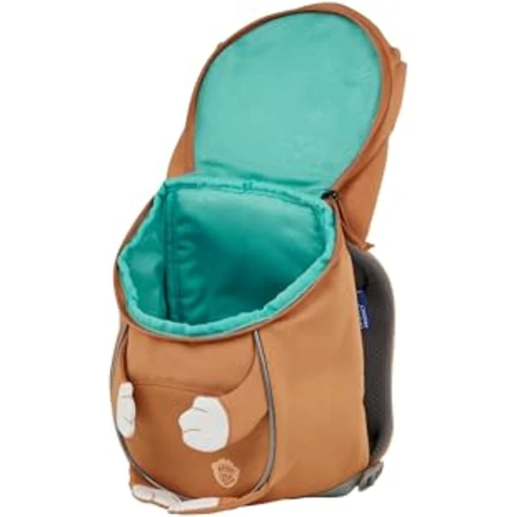 Affenzahn Kleiner Freund Kindergartenrucksack, 26 cm, orange, mit Brustgurt und praktischem Reißverschluss – Bild 6