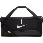 Nike Sporttasche NK ACDMY TEAM M DUFF BLACK/BLACK/WHITE, Strapazierfähiges Design mit vielen Fächern