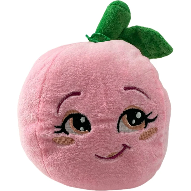 SOMA Plüschtier Boba Pfirsich, 20 cm große Kuschelpuppengemüse für Kinder, waschbar und ideal als Geschenk