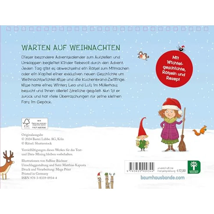 Sonstige Verlage Petronella Apfelmus - Wichtel-Adventskalender mit 24 Mitmach-Abenteuern für Kinder ab 6 Jahren – Bild 7