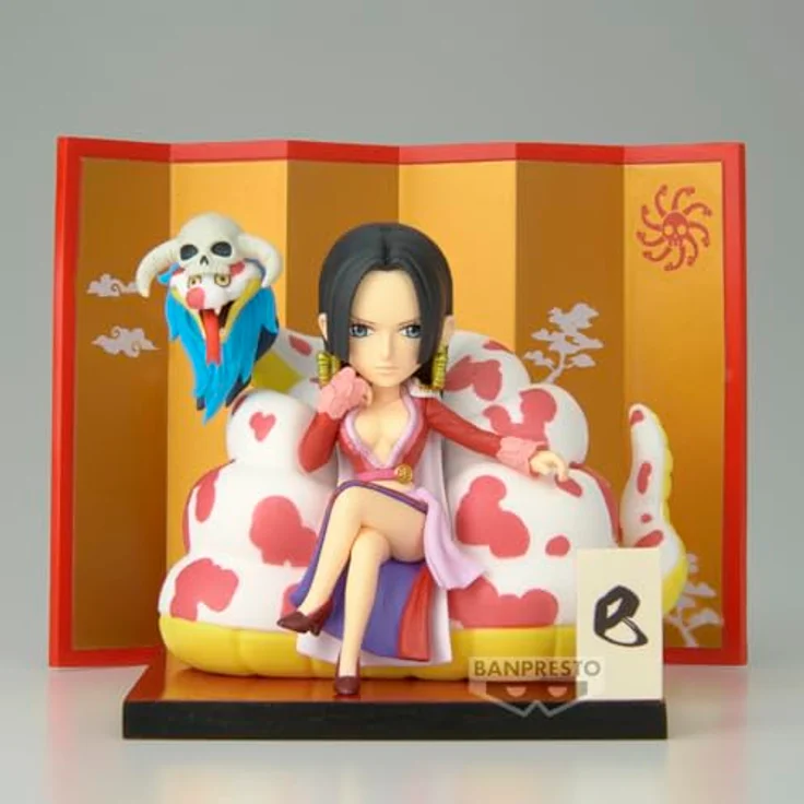 Banpresto Boa Hancock & Salome One Piece Actionfigur - World Collectable Special, 6 cm, PVC, Mehrfarbig, ideal für Anime-Fans, mit Basisständer, BP89961P – Bild 3