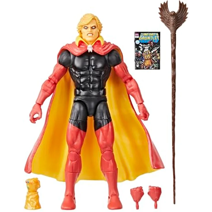 Marvel Legends Series Adam Warlock Infinity Gauntlet Action-Figur, Violett, mit 5 Accessoires und über 20 Bewegungspunkten – Bild 1