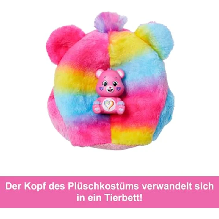 Barbie Cutie Reveal Glücksbärchis Zusammengehörigkeitsbärchi, Anziehpuppe mit 10 Überraschungen, inklusive Rock, Haarreif und wechselnder Gesichtsbemalung – Bild 4
