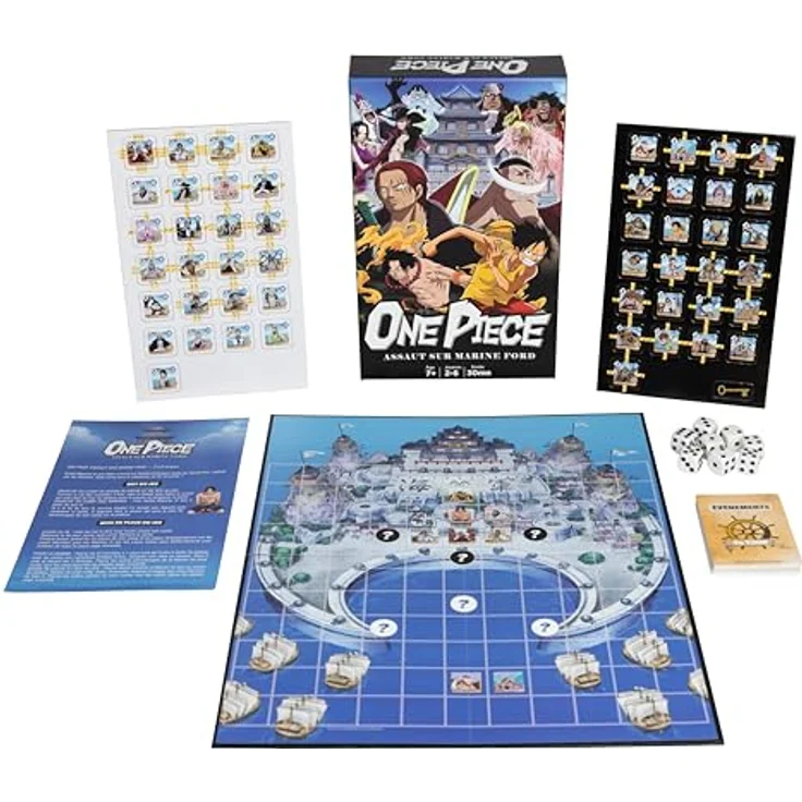 Topi Games One Piece – Assaut auf Marineford – Strategisches Brettspiel für 2 bis 6 Spieler, ab 7 Jahren, 476 Karten, Piraten oder Marines – Bild 3