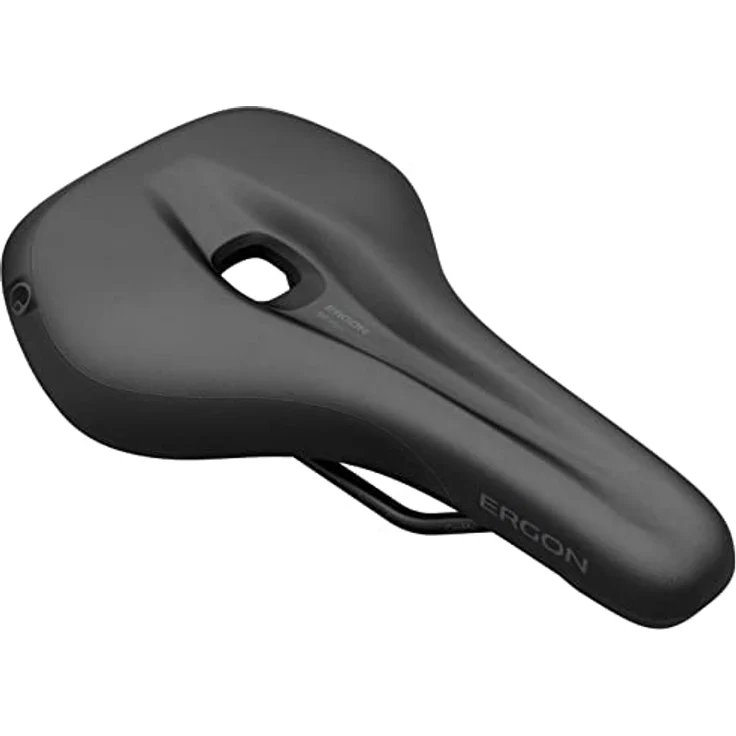 Ergon SF Sattel Herren S/M, anatomisches Design, optimierte Druckverteilung, Nylon-Verbundschiene, blau – Bild 1