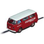 Carrera Evolution VW Bus T2b Porsche Renndienst 1:32 Detailgetreue Nachbildung Front & Rücklichter Porsche Liebhaber Rennbahn Action