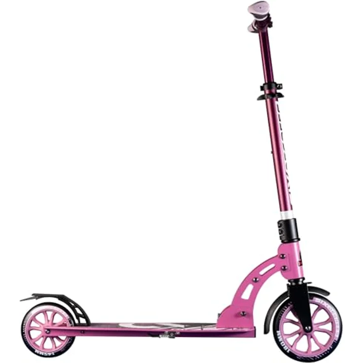 Six Degrees Aluminium Scooter Junior 180 mm - Faltbar, Fußbremse, Rosa/Schwarz – Bild 3