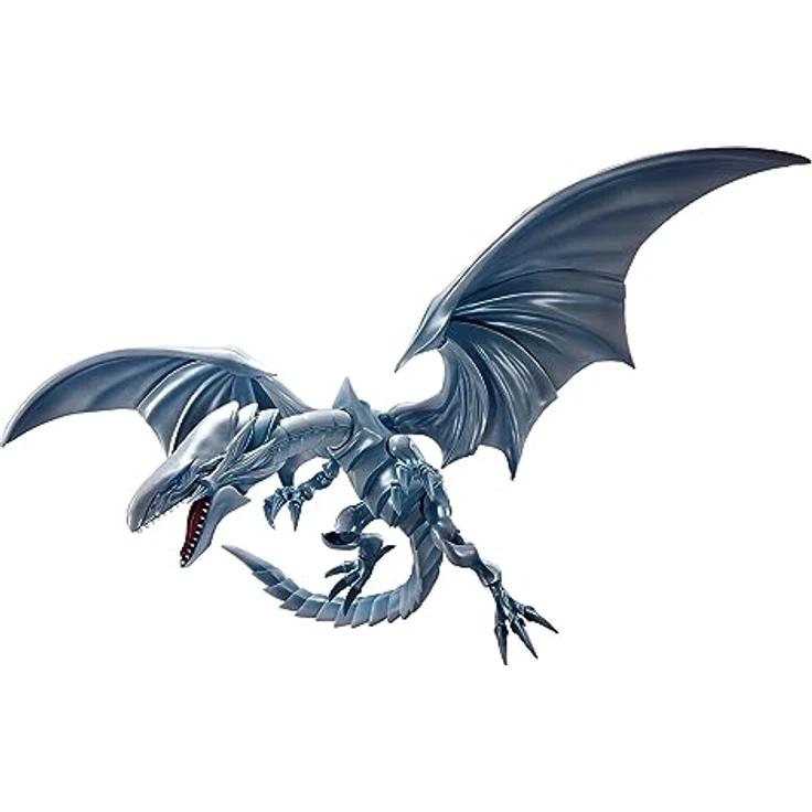 TAMASHII NATIONS Bandai S.h. Monsterarts Yu-Gi-Oh! Blue-Eyes White Dragon, Sammelfigur mit originalgetreuer Farbgebung und hoher Beweglichkeit – Bild 1
