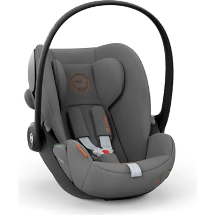 CYBEX Gold Babyschale Cloud G i-Size Comfort, Inkl. Neugeboreneneinlage, Ab Geburt bis ca. 24 Monate, Für Kinder ab 40 cm bis 87 cm, Max. 13 kg, Lava Grey – Bild 5