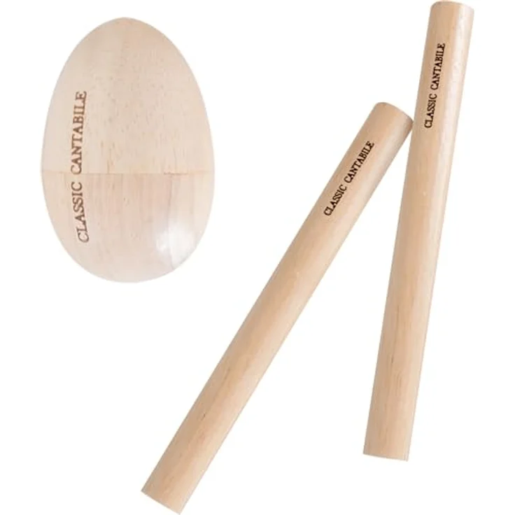 Classic Cantabile Kinder-Percussion Set - 13-Teiliges Percussion Set mit Glockenspiel, Tambourin aus Holz, Maracas, Triangel und Egg-Shaker - Ideal für Kindergarten und Musikalische Früherziehung – Bild 10