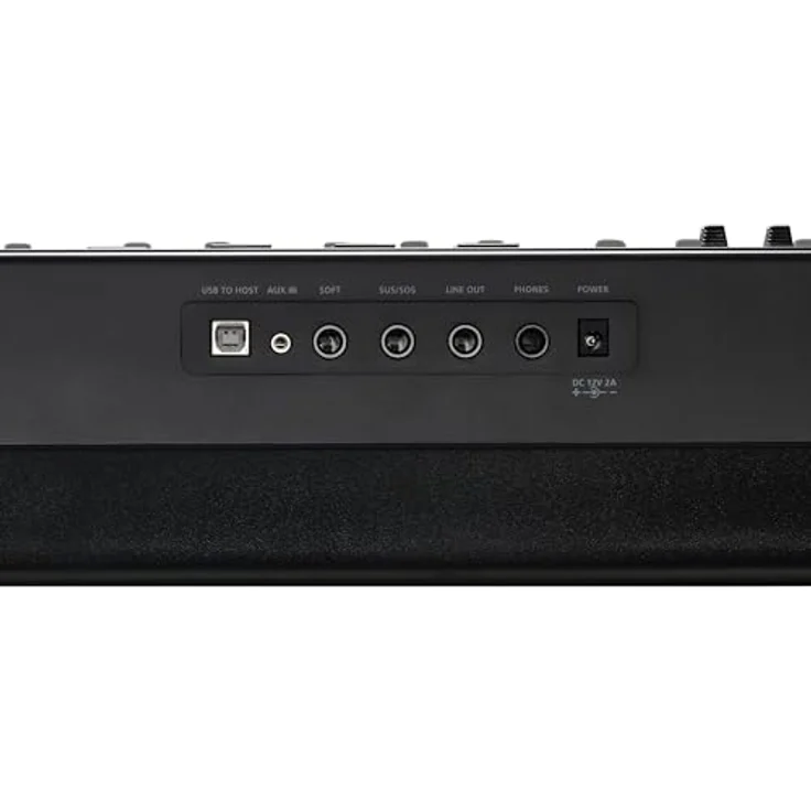 Kurzweil KA E1, Stagepiano mit 88 Hammeraction-Tasten, 128-stimmiger Polyphonie und eingebauten Lautsprechern, Schwarz – Bild 4