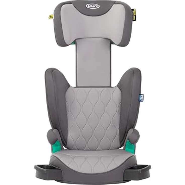 Graco Kindersitz Affix i-Size R129 - Rückenlehne, ISOFIX, 10-fach höhenverstellbare Kopfstütze, leicht & sicher - Iron – Bild 5