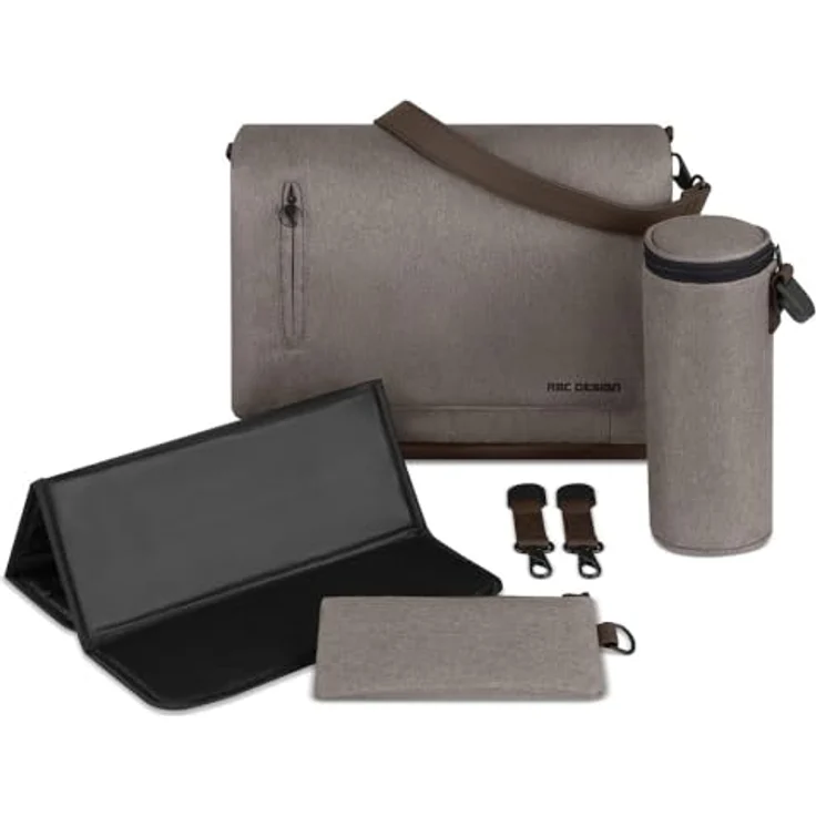 ABC Design Wickeltasche Urban Nature, vielseitig mit viel Zubehör, grau – Bild 2