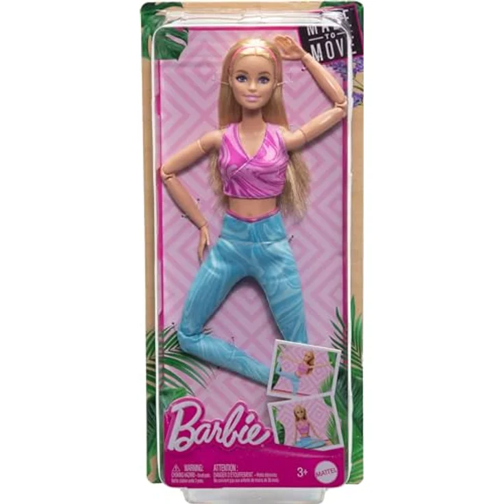Barbie Anziehpuppe Made to Move - mit blondem Haar, beweglich mit 22 Gelenken – Bild 6