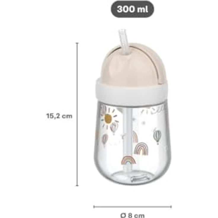 Mepal Mio Little Dutch, Strohhalmbecher für Kleinkinder ab 9 Monaten, auslaufsicher, spülmaschinengeeignet & BPA-frei, 300 ml, Forest Friends – Bild 4