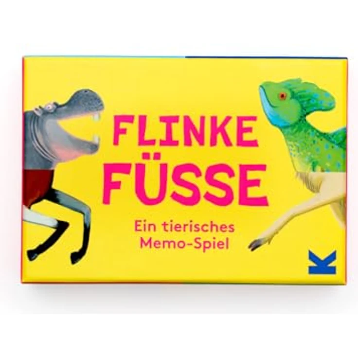 Laurence King Flinke Füße! Memo-Spiel ab 4 Jahren von Daniel Frost, mit 50 Karten und 16-seitigem Booklet über Tiere – Bild 2