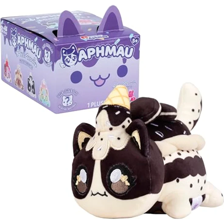 Aphmau 15 cm Mystery Meemeows Plush - Ice Cream, superweiches Kuscheltier in Blindbox, Sammelobjekt für Fans und Sammler – Bild 4