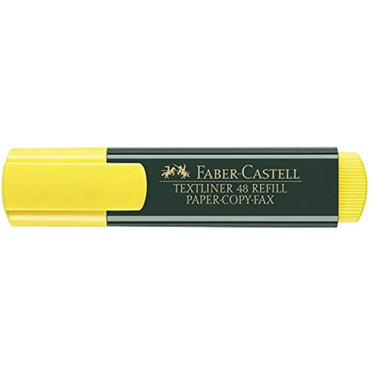 Faber-Castell 154807 - Textmarker 48 gelb, nachfüllbar, Textliner Superfluorescent, 10 Stück – Bild 3
