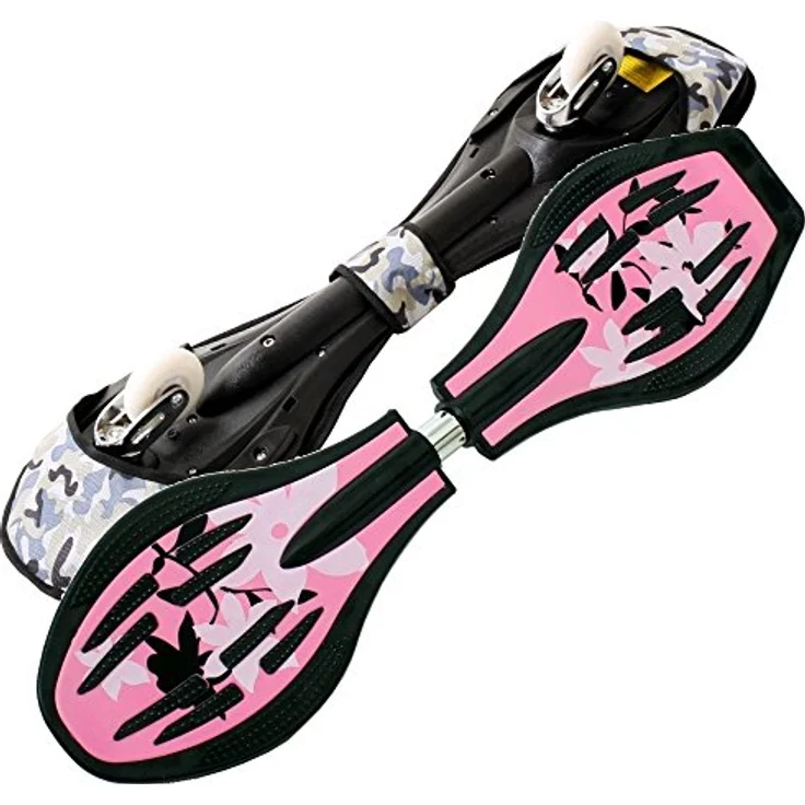 FunTomia Waveboard Original ABEC9 Kugellager inkl. Tasche (Pink/Blume) – Bild 3
