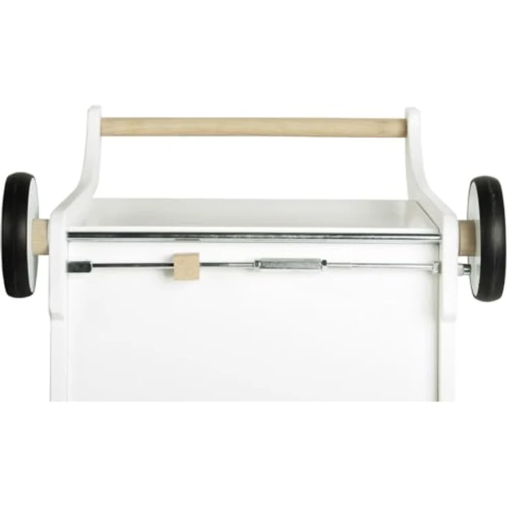 Small Foot Lauflernwagen Spielzeugbox Elefant aus Holz, mit Bremse und gummierten Rädern, blau, für Kinder ab 1 Jahr, 12535 – Bild 4