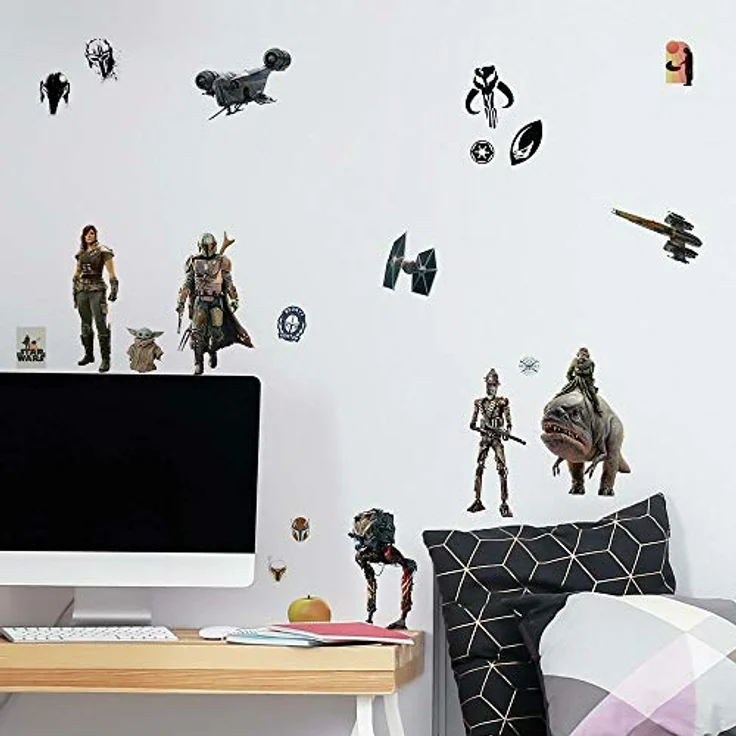 RoomMates RMK4458SCS Star Wars The Mandalorian Charaktere, mehrfarbig – Bild 1