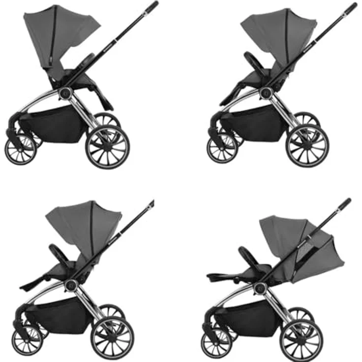 Kikkaboo Kara 2 in 1 Kinderwagen, Babywanne und Sportsitz, verstellbar, faltbar, inkl. Wickeltasche, geeignet ab Geburt bis 22 kg – Bild 5