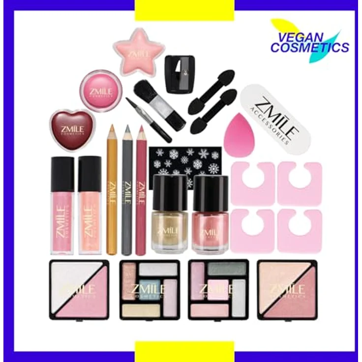 ZMILE COSMETICS Adventskalender 2025 Jingle and Glow, Damen Beauty Adventskalender in Lime Green mit 24 Überraschungen und dekorativer Kosmetik – Bild 3