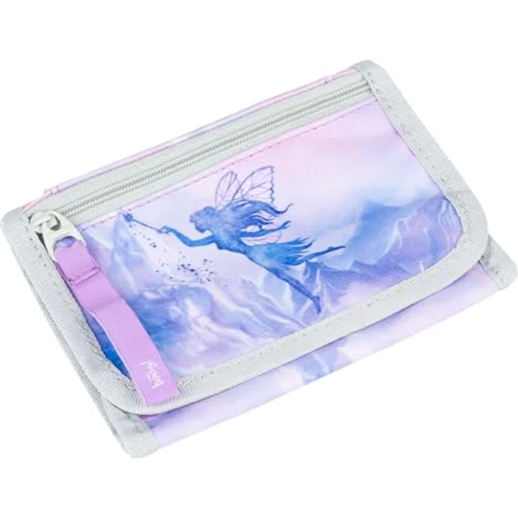 Baagl Brustbeutel Kinder - Geldbörse für Jungen, Mini Portemonnaie aus strapazierfähigem Polyester, 14,5 x 8,5 cm, einzigartiges Fee-Design – Bild 1