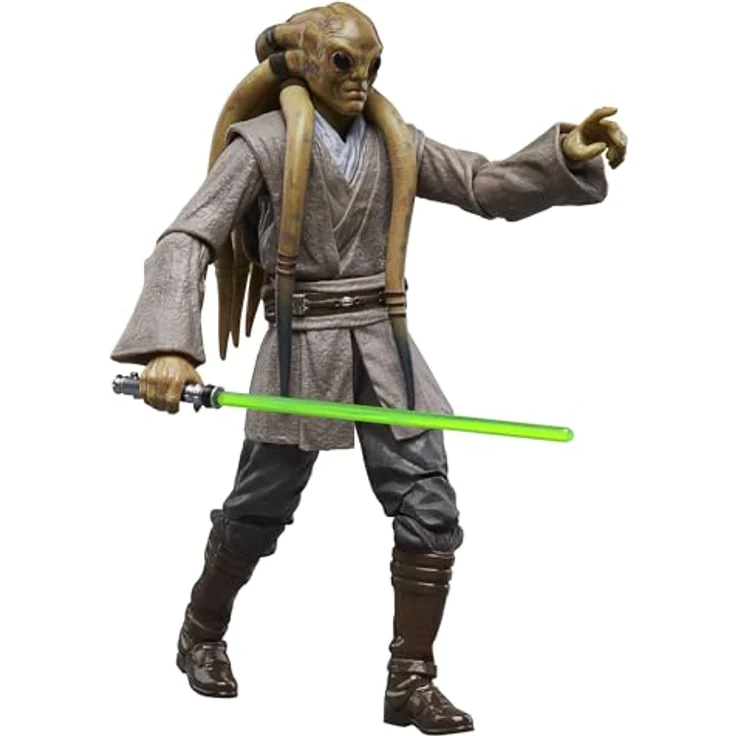Star Wars The Black Series Kit Fisto, 15 cm Action-Figur zum Sammeln mit Lichtschwert, 20-jähriges Jubiläum von Die Rache der Sith – Bild 1