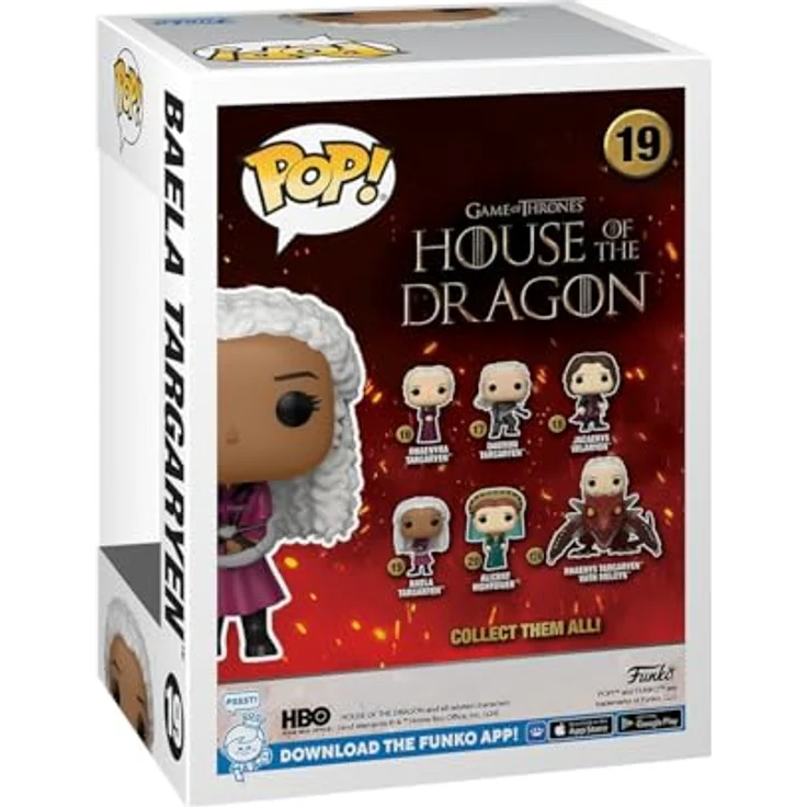 Funko Pop! TV: House of The Dragon - Baela Targaryen - Vinyl-Sammelfigur, 9,5 cm, offizielles Merchandise für Sammler und Fans – Bild 3