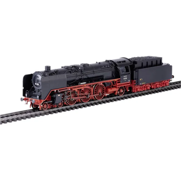 TRIX H0 25001 Dampflok BR 01 der DRG, Schnellzug-Dampflok mit Digital-Decoder und umfangreichen Licht- und Geräuschfunktionen, Metallbauweise, Länge 27,5 cm